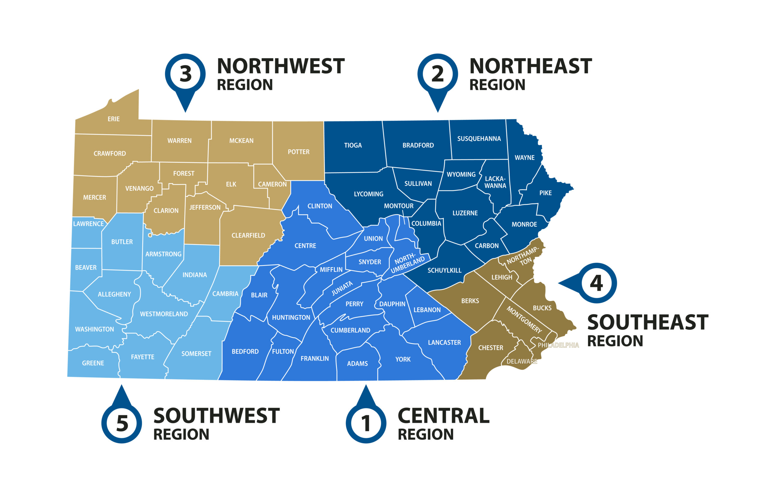 Regions Map